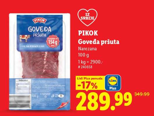 Pikok Goveđa pršuta