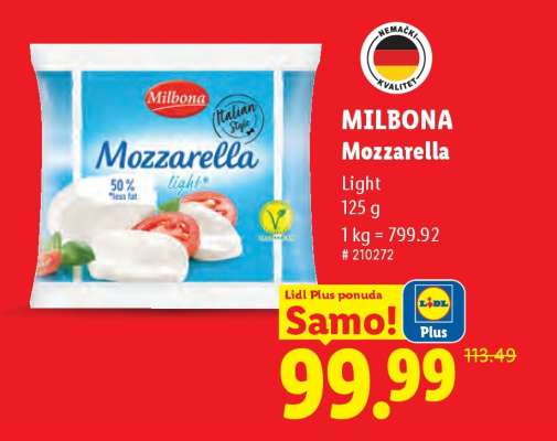 Milbona Mozzarella
