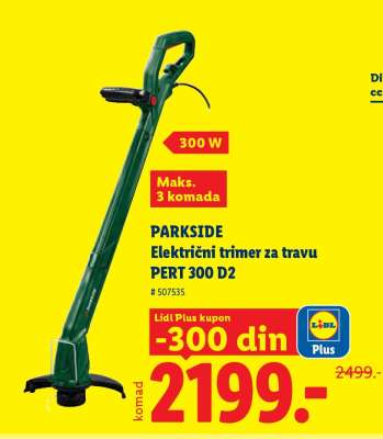 PARKSIDE Električni trimer za travu PERT 300 D2
