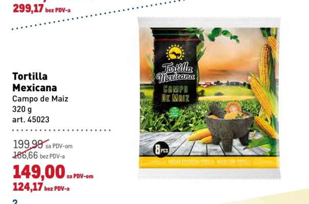 Tortilla Mexicana Campo de Maiz