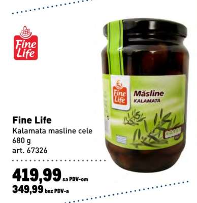 Fine Life Kalamata masline cele