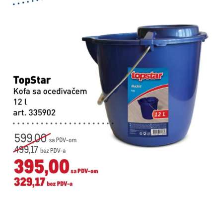 TopStar Kofa sa ocedivačem 12 l