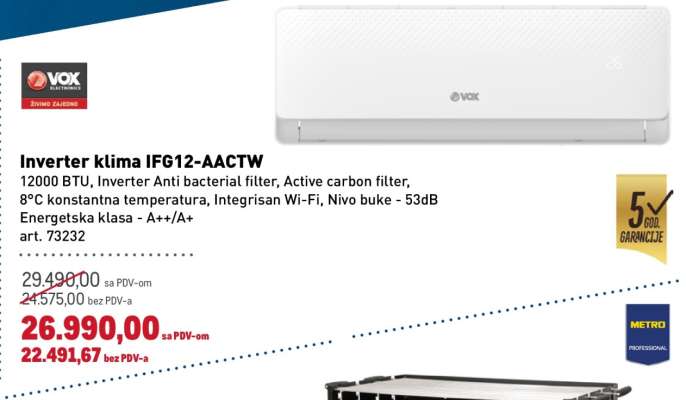 Inverter klima IFG12-AACTW