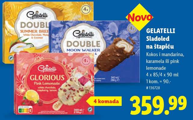 Gelatelli Sladoled na štapiću