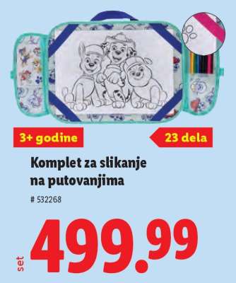 Komplet za slikanje na putovanjima