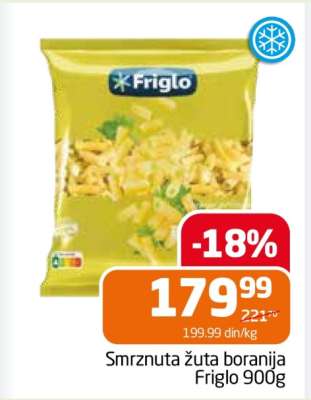 Smrznuta žuta boranija Friglo 900g