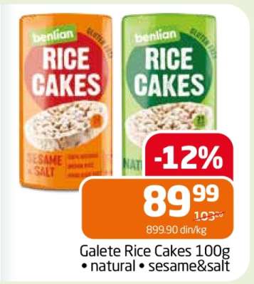 Galete Rice Cakes 100g
