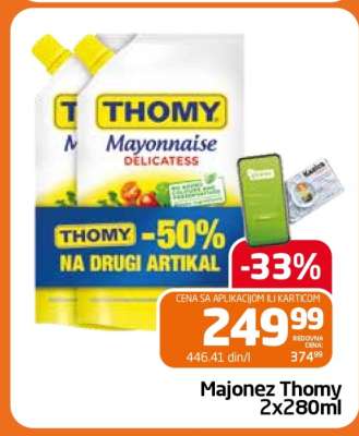 Majonez Thomy 2x280ml