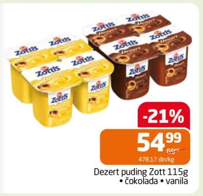 Dezert puding Zott 115g