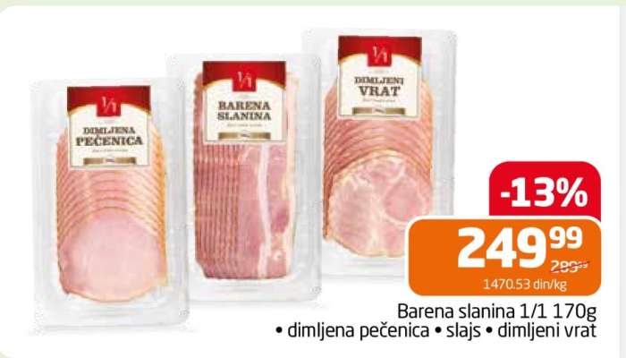 Barena slanina 1/1 170g