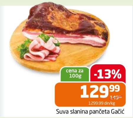 Suva slanina panceta Gačic