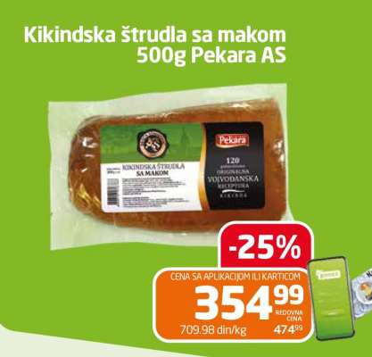 Kikindska štrudla sa makom 500g Pekara AS