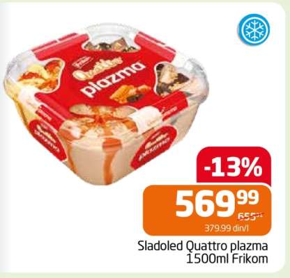 Sladoled Quattro plazma 1500ml Frikom