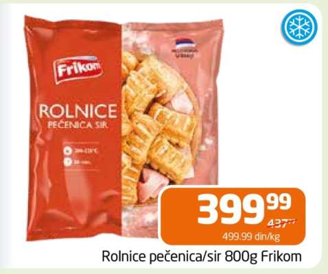 Rolnice pečenica/sir 800g Frikom