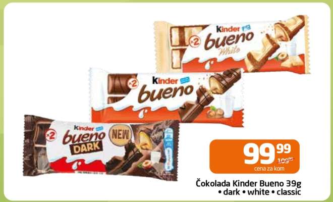 Čokolada Kinder Bueno 39g