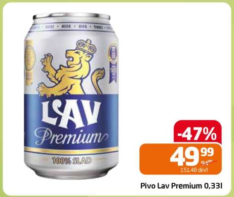 Pivo Lav premium 0,33l