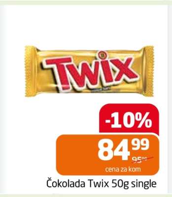 Čokolada Twix 50g single