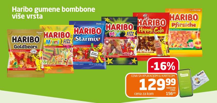 Haribo Gumene bombone Više vrsta