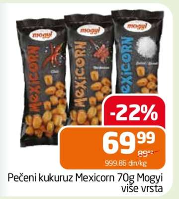 Pečeni kukuruz Mexicorn 70g Mogyi