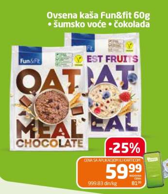 Ovsena kaša Fun&fit 60g