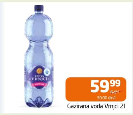 Gazirana voda Vrnci 2l
