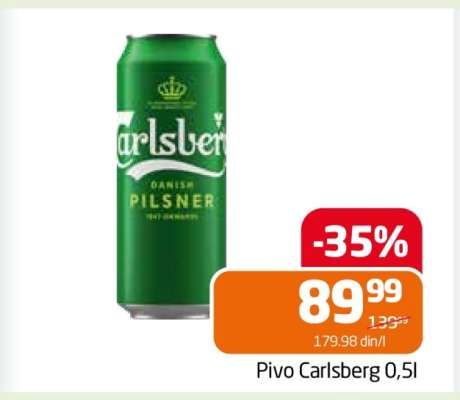 Pivo Carlsberg 0,5l