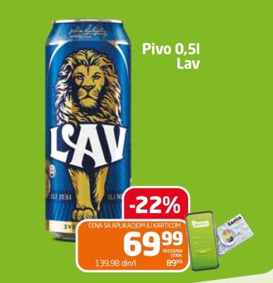 Pivo 0,5l Lav