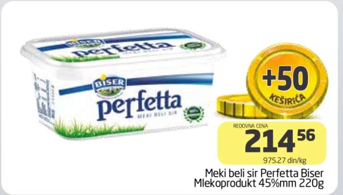 Meki beli sir Perfetta Biser