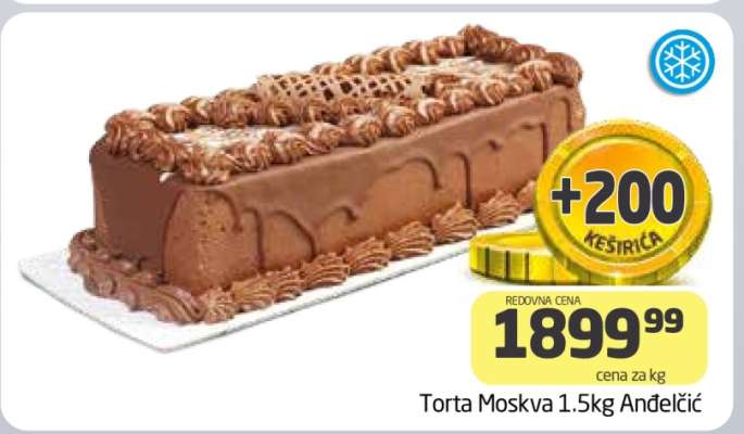 Torta Moskva 1.5kg Anđelić