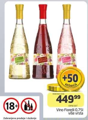 Vino Fiorelli 0,75l više vrsta