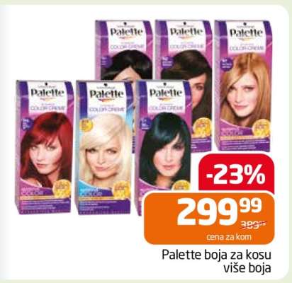 Palette boja za kosu