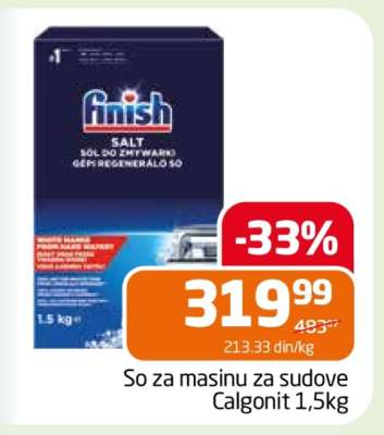 So za mašinu za sudove Calgonit 1,5kg