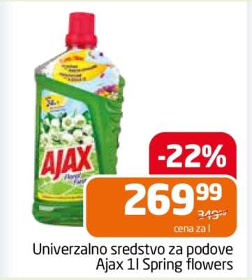 Univerzalno sredstvo za podove Ajax 1l Spring flowers