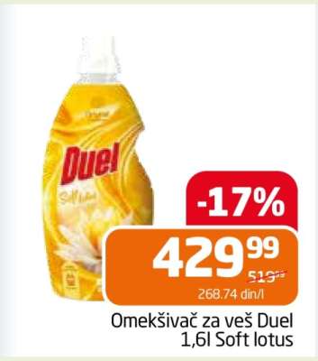 Omekšivač za veš Duel 1,6l Soft lotus