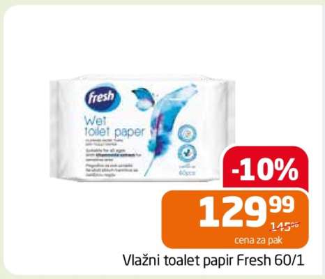 Vlažni toalet papir Fresh 60/1