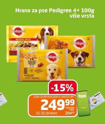 Hrana za pse Pedigree 4 100g