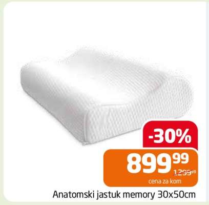 Anatomski jastuk memory 30x50cm