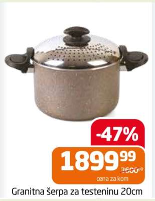 Granitna šerpa za testeninu 20cm