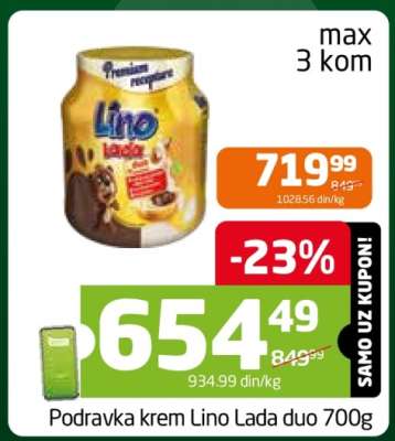 Podravka krem Lino Lada duo 700g