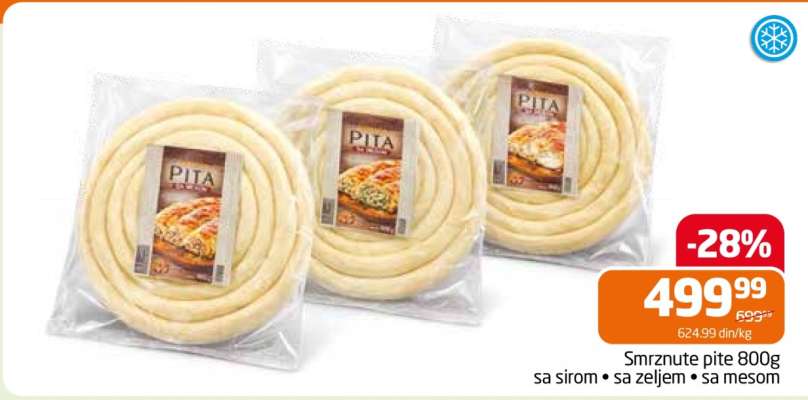 Smrznute pite 800g
