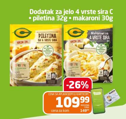 Dodatak za jelo 4 vrste sira C
