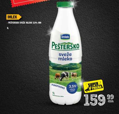 PEŠTERSKO SVEŽE MLEKO 3,5% MM