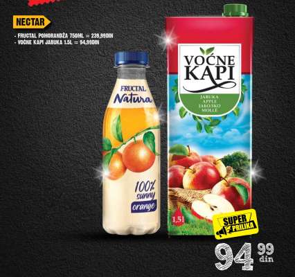 Voćne kapi jabuka 1,5l