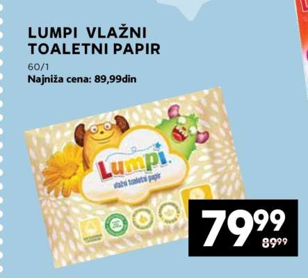 LUMPI VLAŽNI TOALETNI PAPIR