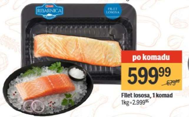 Filet lososa, 1 komad