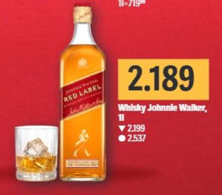 Whisky Johnnie Walker, 1l