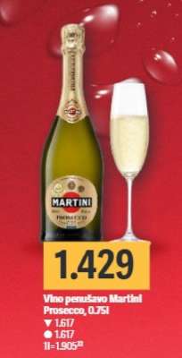 Víno perlivé Martini Prosecco, 0,75l