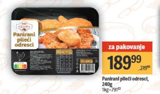 Panirani pileći odresci