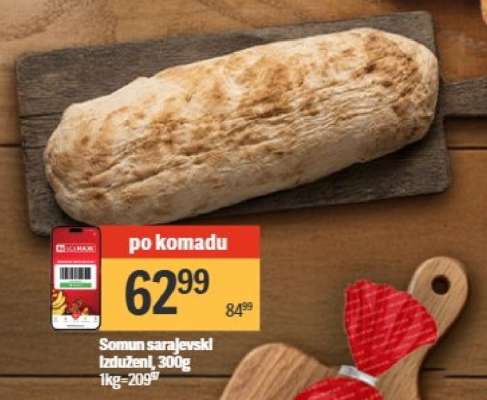 Somun sarajevski izduženi 300g