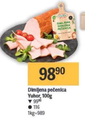 Dimljena pečenica Yuhor, 100g